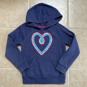 Cat & Jack Love hoodie girls SZ M 7/8